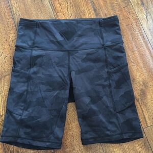 Lululemon Athletica Dark Camo Shorts